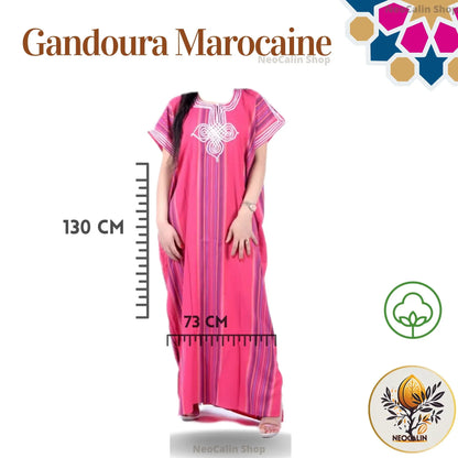 Kaftan Gandoura Marocaine caftan en Coton - NeoCalin