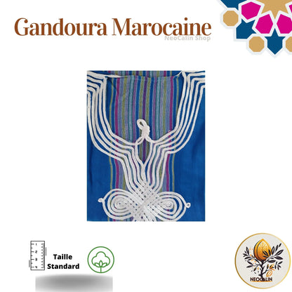 Kaftan Gandoura Marocaine caftan en Coton - NeoCalin