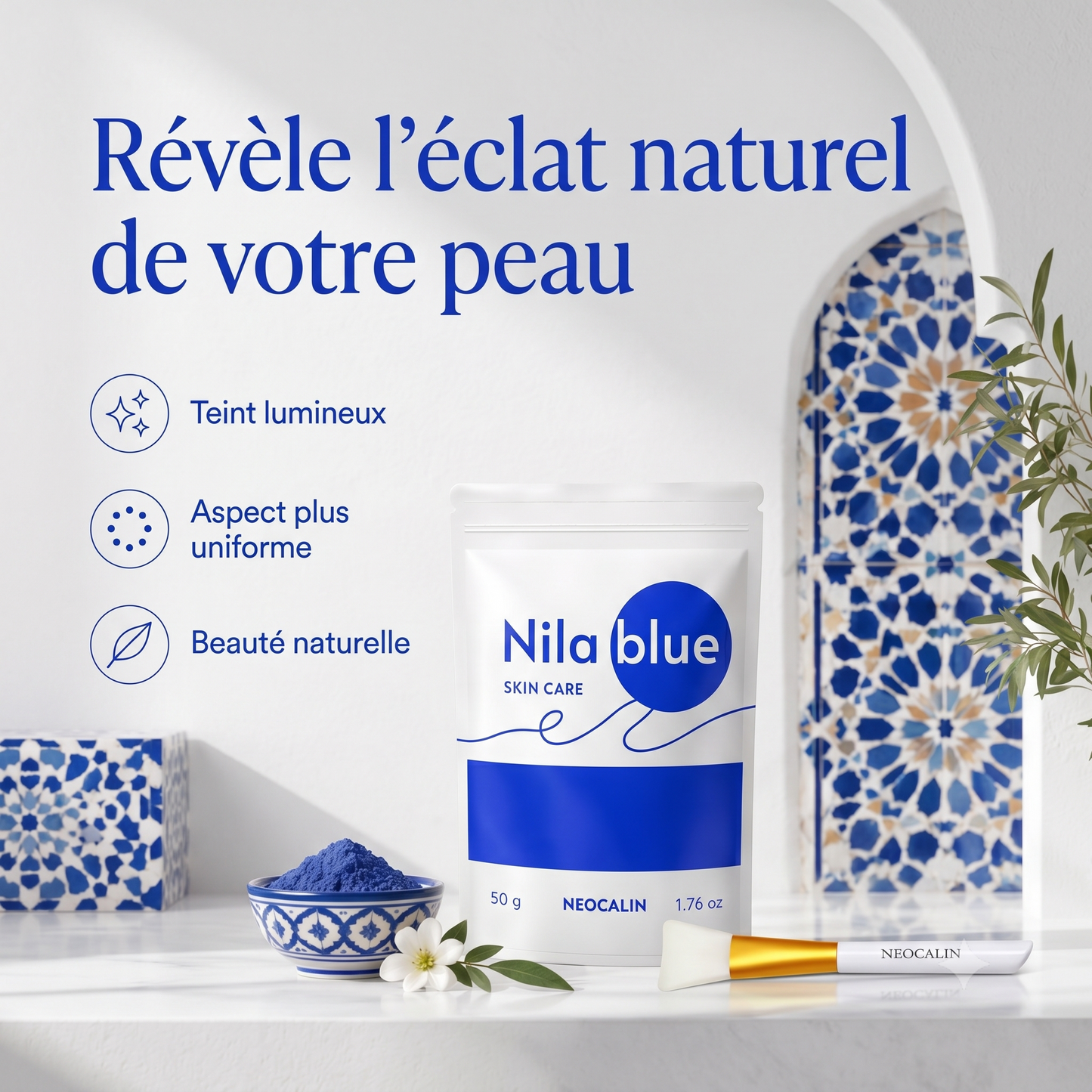 Blue Nila Powder – Traditional face and body care – NeoCalin
